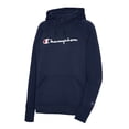 thumbnail image 1 of Champion Womens Powerblend Fleece Pullover Hoodie, XXL, Athletic Navy, 1 of 1