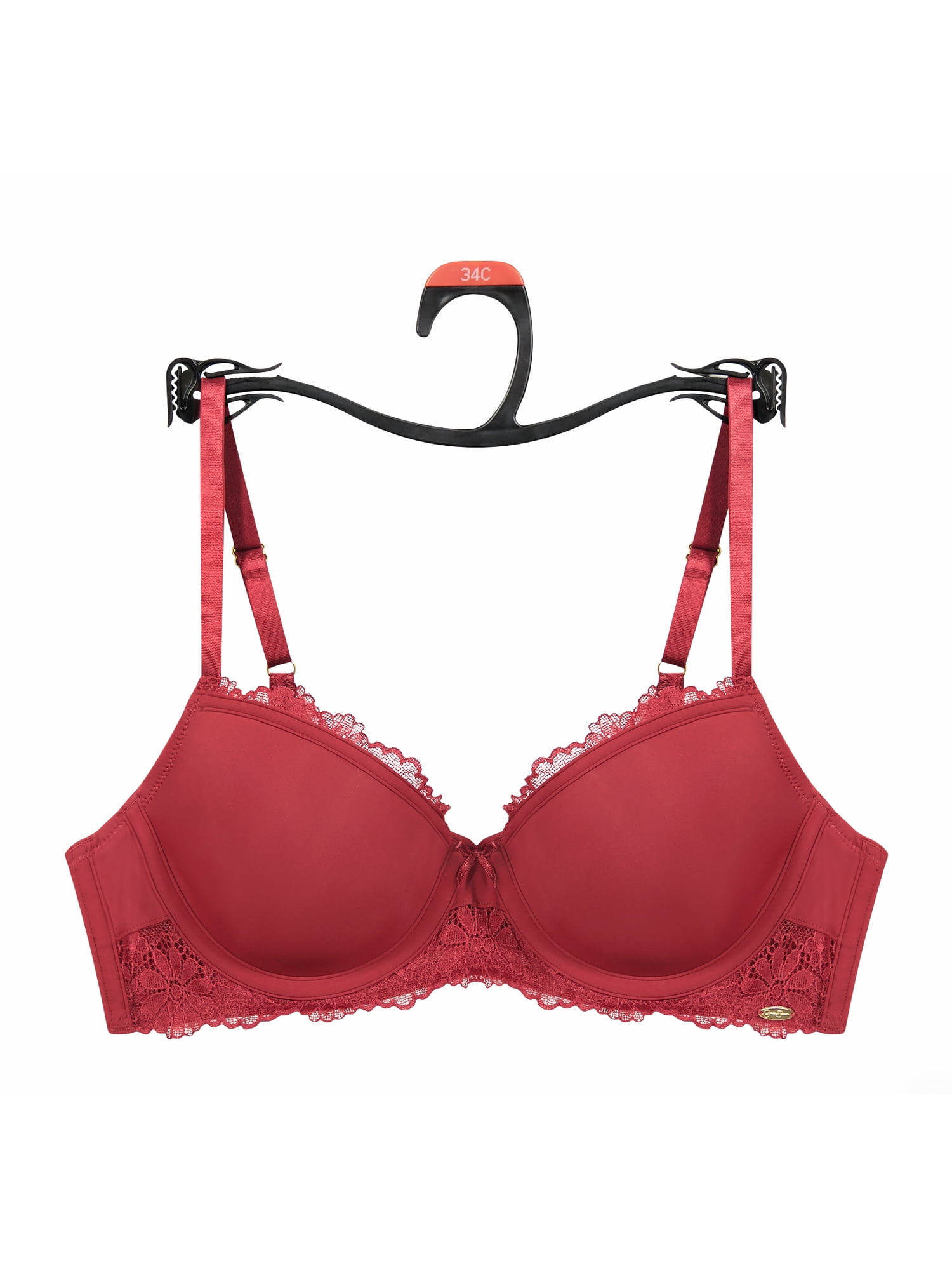 Jessica Simpson Women's Lace & Micro Demi Bra, Size 34B-40DD