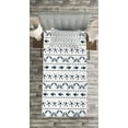thumbnail image 3 of Ambesonne Navy Quilted Bedspread Set 2 Pcs, Anchor Starfish Sea Life, Twin Size, Navy and White, 3 of 3