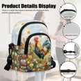 thumbnail image 6 of Xixirimido Rooster Butterfly Colorful Daisy Pattern Small Sling Bag Cell Phone Purse Fanny Crossbody Bag for Women Trendy Chest Backpack with Adjustable Strap, 6 of 7