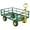 Green,Yellow, variant on Heavy Duty 500-1400 lbs Steel Garden Cart - 10" All-Terrain Wheels, Removable Mesh Sides, 180° Rotating Handle, Versatile Outdoor Utility Wagon for Lawn, Yard, Farm, Warehouse