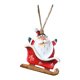 thumbnail image 2 of Ganfancp Árbol de Navidad Colgante Trineo de Resina Decoración Navideña Diy Colgante Santa Claus Muñeco de Nieve Adornos Colgantes Ofertas de La Semana Amuleto X 1, 2 of 7