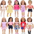 thumbnail image 1 of Set de ropa para muñecas K.T. Fancy American Doll de 18 pulgadas, 10 juegos, 1 of 9
