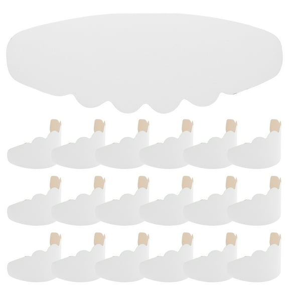 Homoyoyo 50 Pcs White Cardboard Hat Inserts for Adult Baseball Caps Support and Shape Maintenance