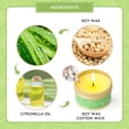 thumbnail image 3 of SCENTORINI Citronella Scented Candles, Natural Lemongrass Soy Wax for Indoor Outdoor (6 Pack), 3 of 7