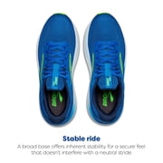 Brooks Men’s Ghost Max 2 Neutral Running & Walking Shoe - Dutch Blue/Green Gecko/Peacoat - 9.5 Medium