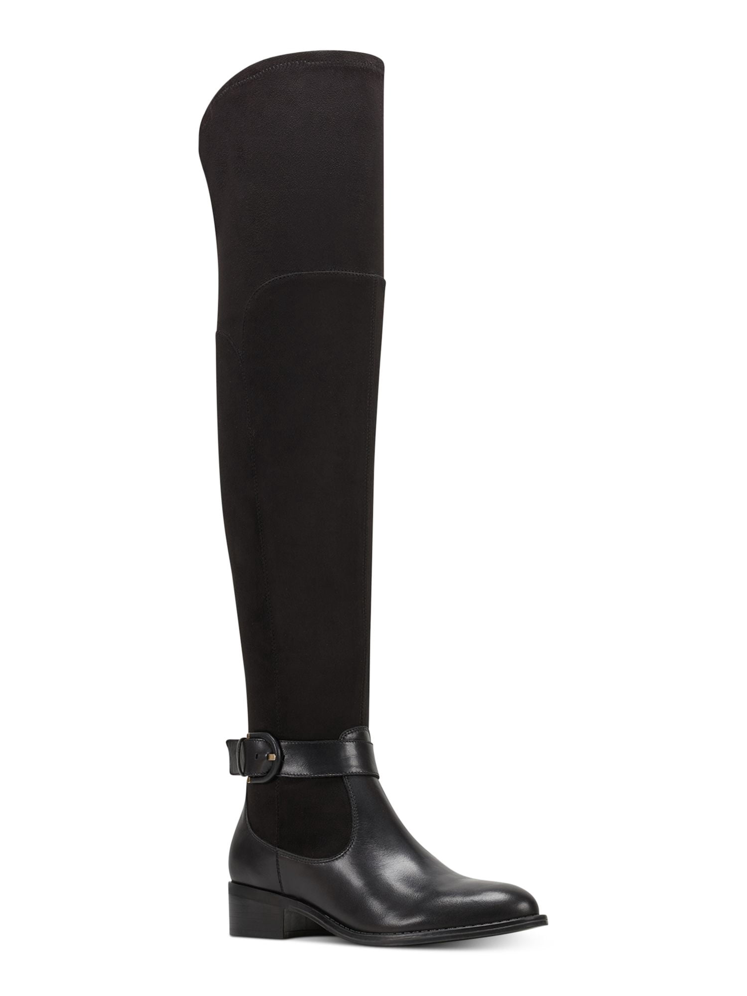 Block Heel Zip-Up Riding Boot 6.5 