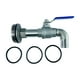 thumbnail image 1 of Grifo para bidón, válvula para tanque IBC, accesorio G2" con juntas, adaptador de salida de agua de 2" Base Convexa 25mm, 1 of 9