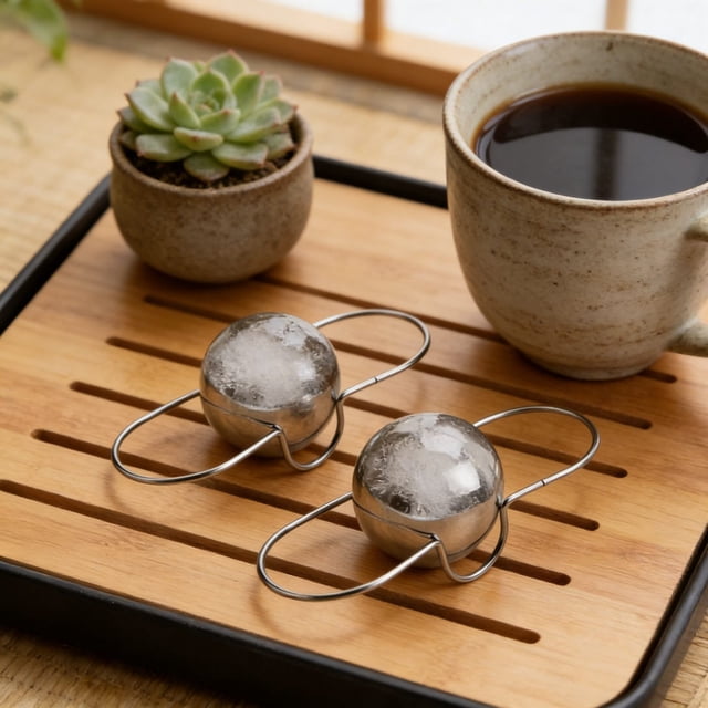 BotaniNest Concentrated Sphere For Drinks Whiskey Wine Stone Reusable Ice Cubes Non Diluting Tableware