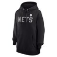 thumbnail image 2 of Women's G-III 4Her by Carl Banks  Black Brooklyn Nets Dot Print Pullover Hoodie, 2 of 3