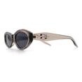 thumbnail image 6 of Womens Luxe Mod Fashion Oval Thick Plastic Sunglasses Slate - Black, 6 of 8