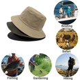thumbnail image 5 of YooGuoGuo Windproof Fishing Hats UV Protection Safari Sun Cap Outdoor Bucket Hat Lightweight Boonie Hat for Hiking Camping, 5 of 7