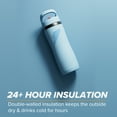 thumbnail image 4 of Gatorade 'Overtime' 32oz Stainless Steel Water Bottle, Straw Cap, Ice Blue, 4 of 7