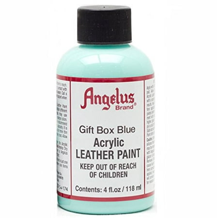 UPC: 0086366741740 | Angelus Acrylic Leather Paint  4 oz.  Gift Box Blue