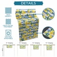 thumbnail image 6 of Summer Lemon Table Runner 36 Inches, Fruits Green Botanical Blue Striped Bed Runner Dresser Scarves Tabletop for Indoor Outdoor Parties/Ceremony/Banquet, 13"x 36", 6 of 9