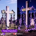 thumbnail image 4 of Halloween Lights MYGOTO - Cadenas LED (10,5 pies, 175 pulgadas), color morado, 4 of 8