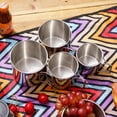 thumbnail image 2 of Tazas de de material acero inoxidable con asa plegable ( de 4), tazas de , vasos para viajes, exteriores, camping, inastillables, duraderas, port Cola taza de camping de acero inoxidable, 2 of 7