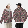 thumbnail image 5 of Fotbe Rose Mix Leopard Men's Women's UPF 50+ Sun Protection Jacket Hooded Cooling Shirt with Pockets Hiking Outdoor Performance-XX-Large, 5 of 8