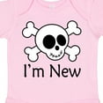 thumbnail image 4 of Inktastic I'm New Cute Skull Baby Boys or Girls Baby Bodysuit, 4 of 5