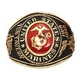 thumbnail image 2 of Rothco Deluxe Brass Engraved Ring - Marines, 8, 2 of 2