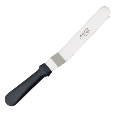 Ateco 1307 Ultra Offset Spatula with 7.75 by 1.25-Inch Stainless Steel Blade, Plastic Handle, Dishwasher Safe