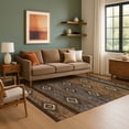 thumbnail image 7 of Addison Rugs Mayfield Premium Machine Washable Transitional Tribal Chocolate Rectangle Rug, 3' x 5', 7 of 7
