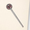 thumbnail image 4 of Rose Leopard Vintage Silver Lace-Edged Bookmark: a Delightful Gift for Book Lovers and Readers, 4 of 5