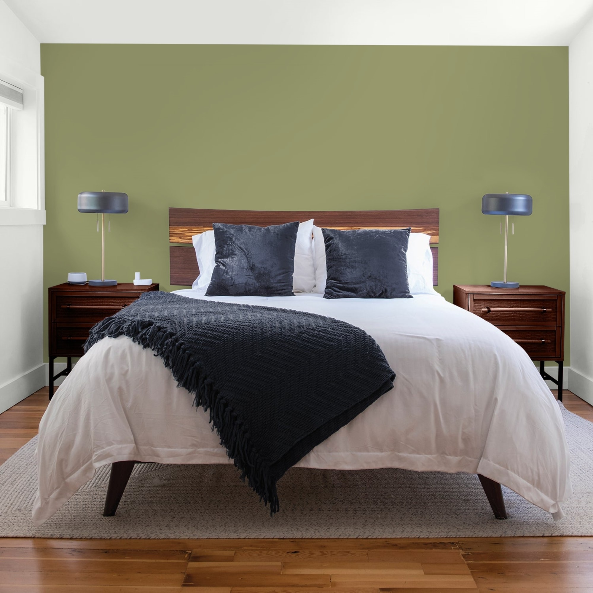 Glidden Spred Paid in Full / Green, Flat Interior Paint with Primer, 1 Gallon