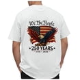 thumbnail image 6 of UngA 250 Anniversary USA T Shirt, Mens American Flag Shirt 4th of July T-Shirt USA Flag 1776 Patriotic Graphic Tee Short Sleeve Memorial Day Tops White,S, 6 of 6