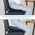 thumbnail image 4 of Cojín de asiento elevado, innovador cojín de espuma para silla, cojín de cuña ergonómico con gran comodidad de asiento, asiento elevado para apoyar la posición de pie Xemadio CJWUS-4863, 4 of 7
