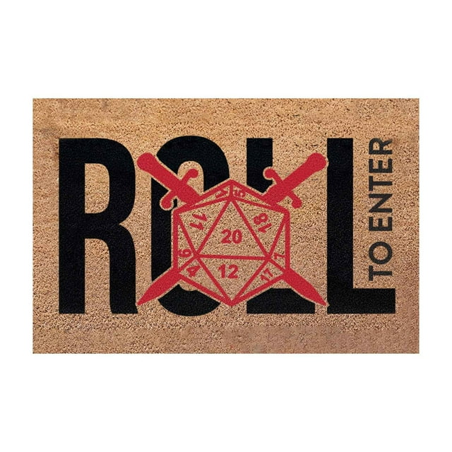 Clearance Sales Dice Funny Entrance Floor Mat Non-Slip Floor Entryway Rug Natural, Indoor Outdoor, Low Profile, Durable Rugs Spring Summer Indoor Home Decor Front Door Mats 16x24IN