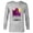 Athletic Heather, variant on Marvel Studios What If...? Happy “The Freak” Hogan ID Card - Long Sleeve T-Shirt for Men - Customized-White