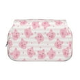 thumbnail image 2 of Sikiie Cartoon Pig Print Flip Double-layer Pencil Case, All-purpose Stationery Bag for Study and Office, Zipper Design, Unisex, 2 of 7
