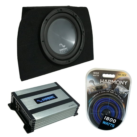 90-05 Mazda Miata MX-5 Convertible Harmony R104 Single 10" Sub Box & HA-A400.1