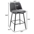 thumbnail image 2 of MIKIBAMA Counter Height Swivel Bar Stools Set of 2, 2 of 11