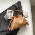 thumbnail image 2 of Ruched PU Bucket Bag for Women, Minimalist Lucky Bag Style, Drawstring & Magnetic Snap Double Closure, Large Capacity Soft Shoulder Crossbody Handheld Bag, Street Fashion Daily Carry Bag, 2 of 18
