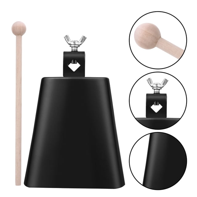 BRIGHTFUFU Metal Cheering Cowbell For Educational Toy 1 Set
