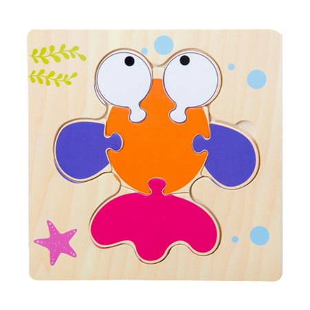 Mfigree Early Education Puzzle Children's Cartoon Animal Traffic Puzzle Board Baby Enlightenment Educational Toys,Suit for Boys & Girls 3-13 Years Old Birthday Gifts