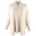 thumbnail image 4 of Women's Shimmer Bonita Half Zip Long Sleeved Poncho Top CH XXS/XS, 4 of 4