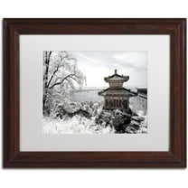 Trademark Fine Art "Silent Day" Canvas Art by Philippe Hugonnard, White Matte, Wood Frame