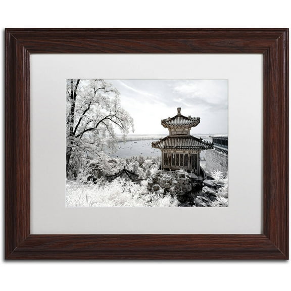 Trademark Fine Art "Silent Day" Canvas Art by Philippe Hugonnard, White Matte, Wood Frame