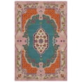 thumbnail image 2 of SAFAVIEH Bellagio Chandler Floral Wool Area Rug, Blue/Pink, 4' x 6', 2 of 11