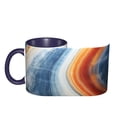 thumbnail image 4 of Marble Coffee Mug Fun Custom Ceramic Mugs 11oz Navy Blue, 4 of 5