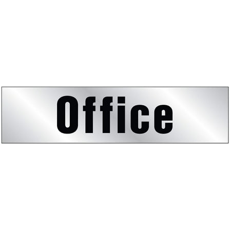 HY-KO Products 459 Office Self Adhesive Vinyl Graphic, 2" x 8", Black/Silver