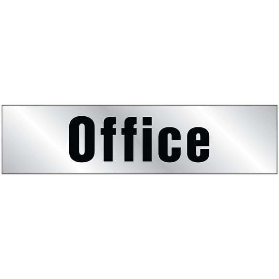 HY-KO Products 459 Office Self Adhesive Vinyl Graphic, 2" x 8", Black/Silver