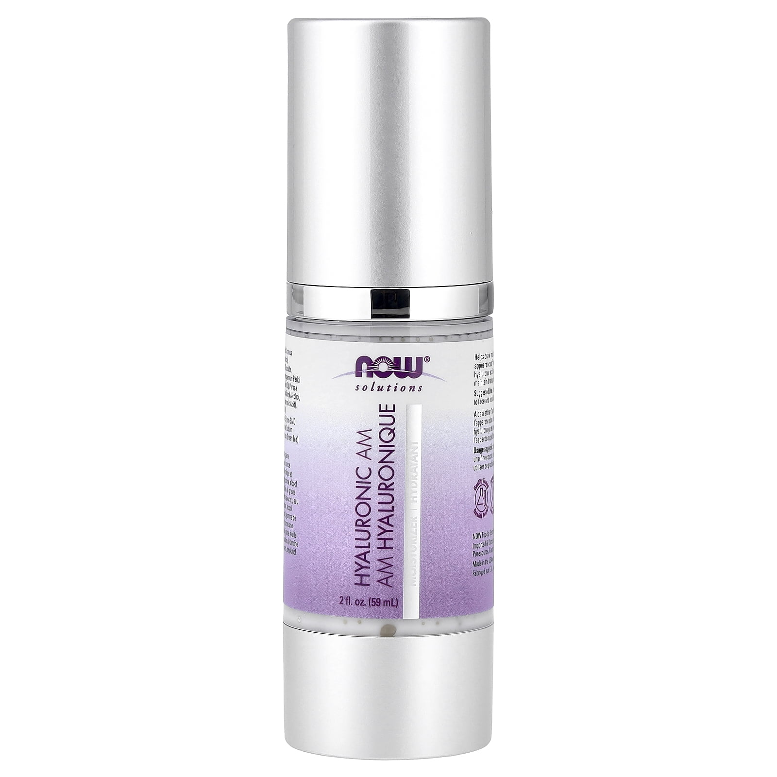 NOW Foods Solutons Hyaluronic Acid Moisturizer  2 Fl Oz