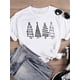 thumbnail image 3 of Camiseta con estampado de árbol de estrellas para mujer, ropa de vacaciones de Festival encantador, Feliz Navidad, Año Nuevo, moda femenina, camisetas gráficas, 3 of 3