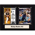 thumbnail image 1 of C&I Collectables 68RUBIOUTAH NBA 6 x 8 in. Ricky Rubio Utah Jazz Two Card Plaque, 1 of 1
