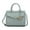 Seafoam, variant on Alyssa Vegan Leather Women's Multi Pocket Satchel Handbag by Mia K. - Seafoam