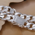 thumbnail image 2 of Chain Bracelet for Men Women  Sturdy Stainless Steel Curb Width Cuban Link Chain Bracelet Set for Men Women, 2 of 12